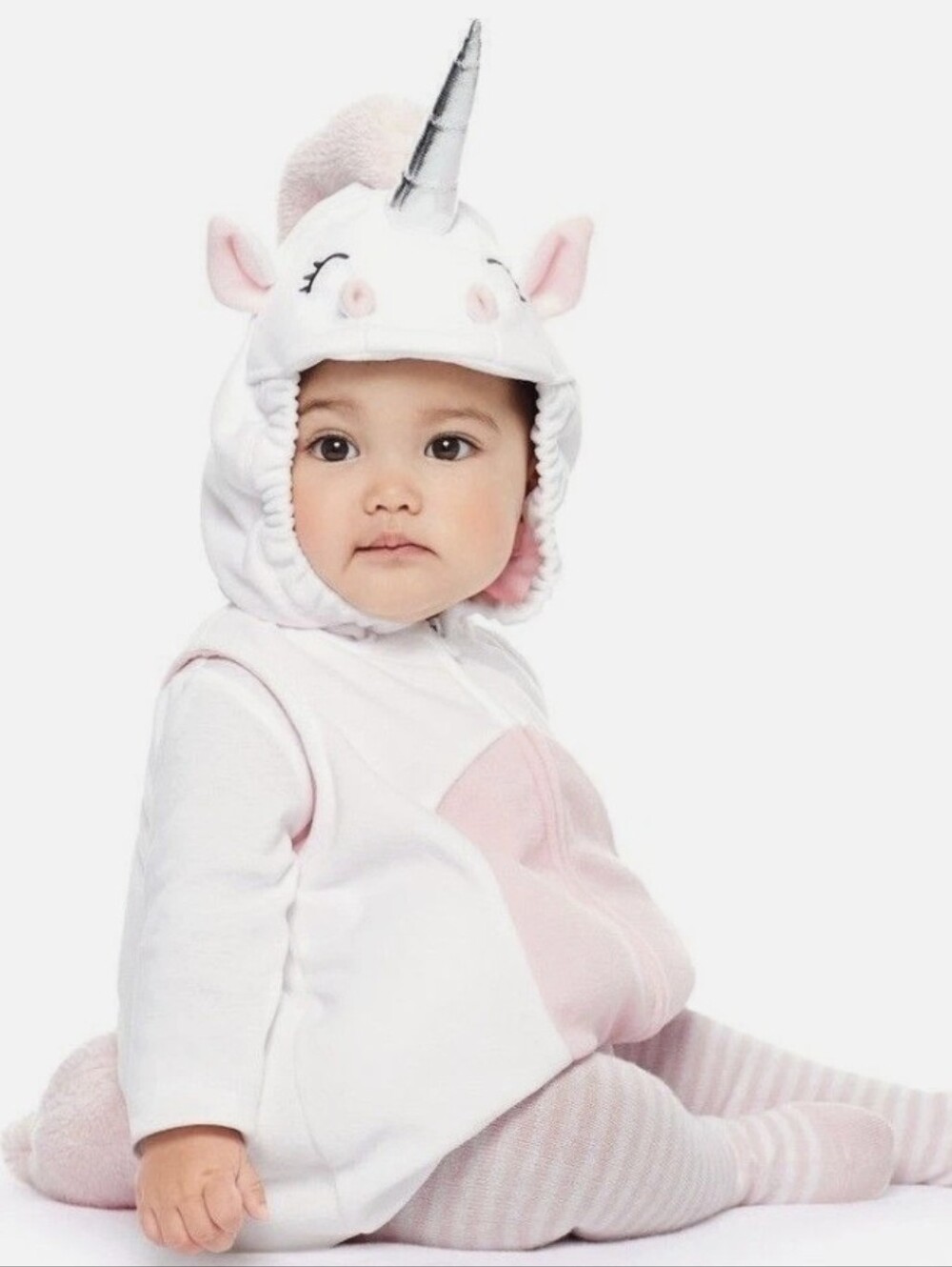 Baby Girl Little Unicorn Halloween Costume and Tights Set, 6m - 9m - Picture 12 of 15